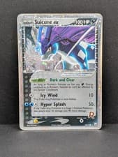 Rocket's Suicune ex 105/109 Team Rocket Returns Holo Rare Pokemon TCG inked