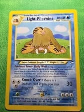 2002 POKEMON TCG NEO DESTINY 26/105 LIGHT PILOSWINE UNLIMITED NON-HOLO RARE NEAR