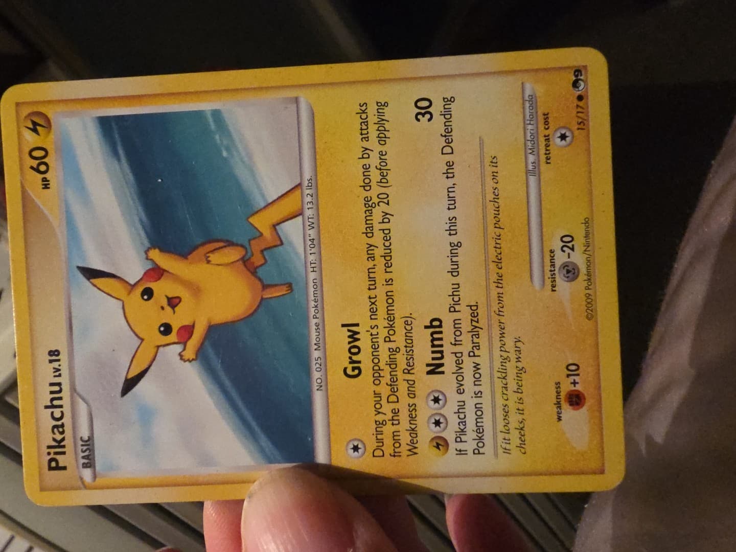 Pikachu 015/017 POP Series 9 Regular