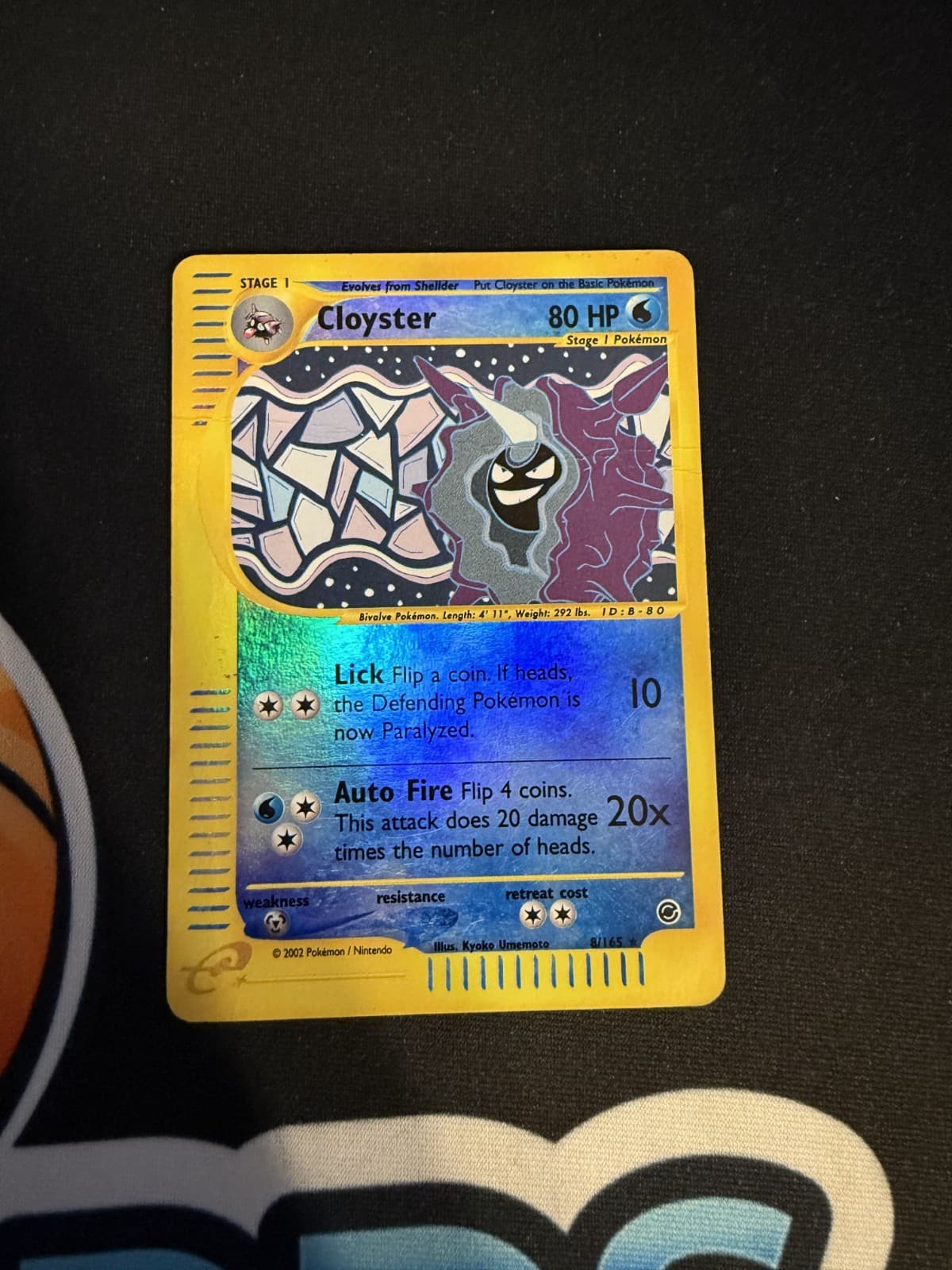 Pokémon TCG Cloyster Expedition 8/165 Reverse Holo Rare DMG