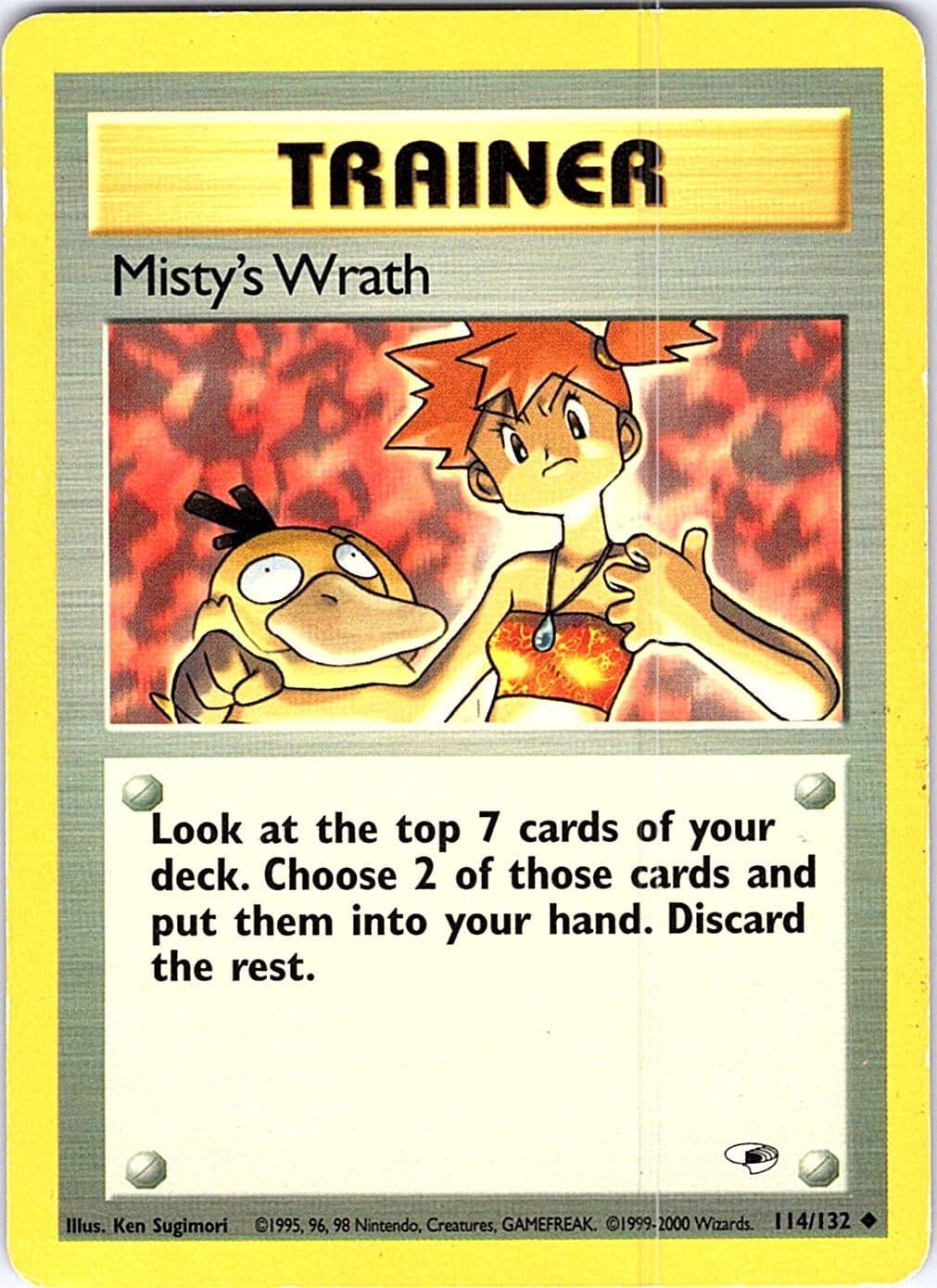 Misty's Wrath Unlimited Uncommon Gym Heroes 114/132 LP