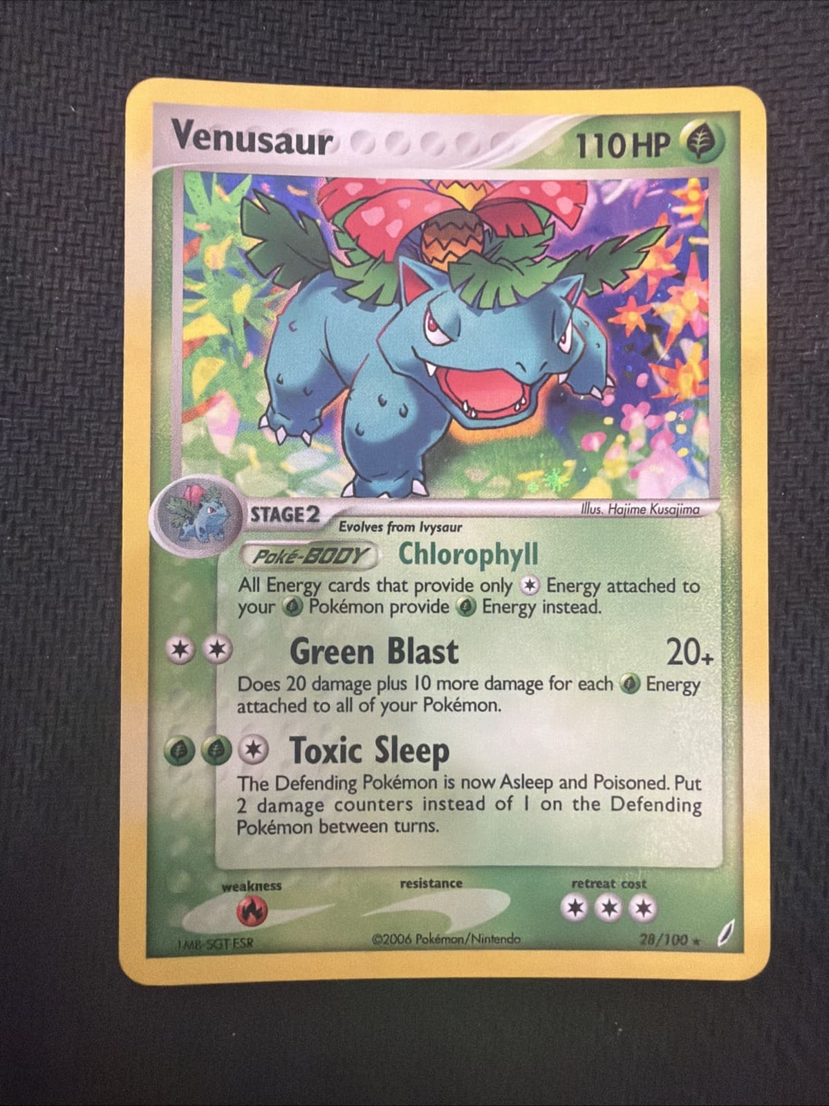 Venusaur 28/100 Pokémon EX Crystal Guardians Deck Exclusives Cosmos Holo MP