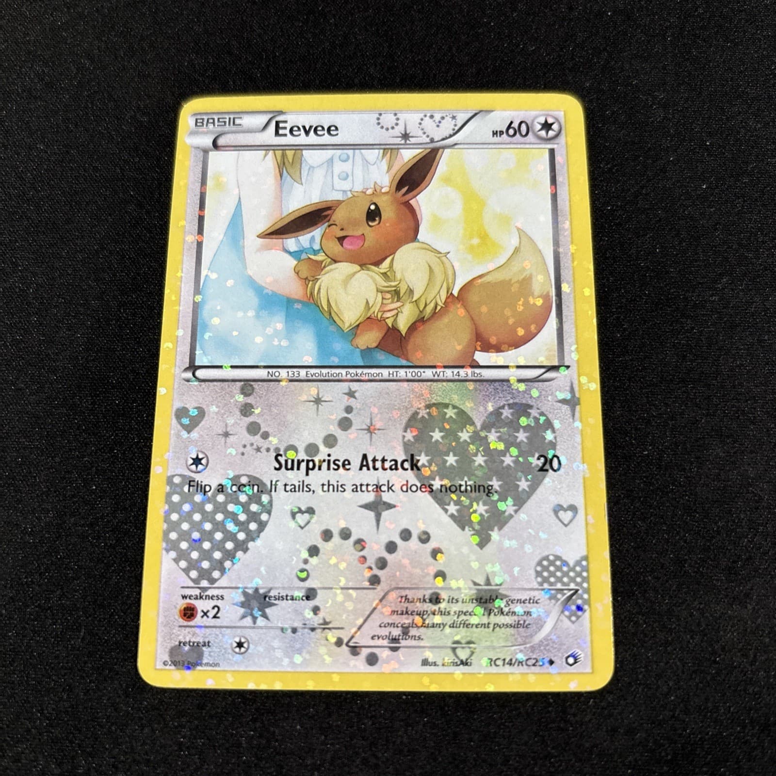 Pokémon TCG Eevee RC14/RC25 Legendary Treasures Radiant Collection Holo lp