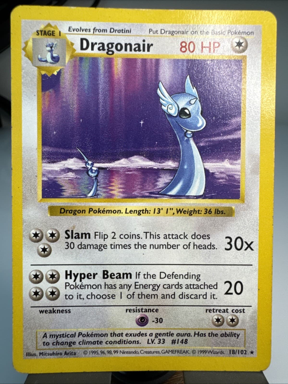 Dragonair 018/102 Base Set (Shadowless) Regular