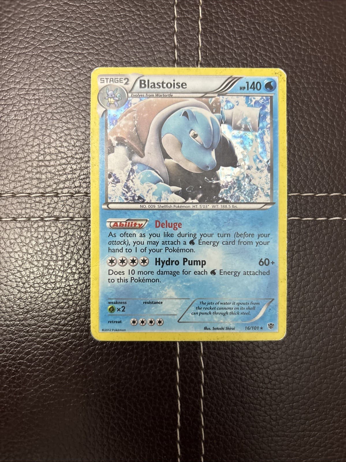 Pokemon TCG - Blastoise - 16/101 - Plasma Blast - HP Holo Rare (2013)