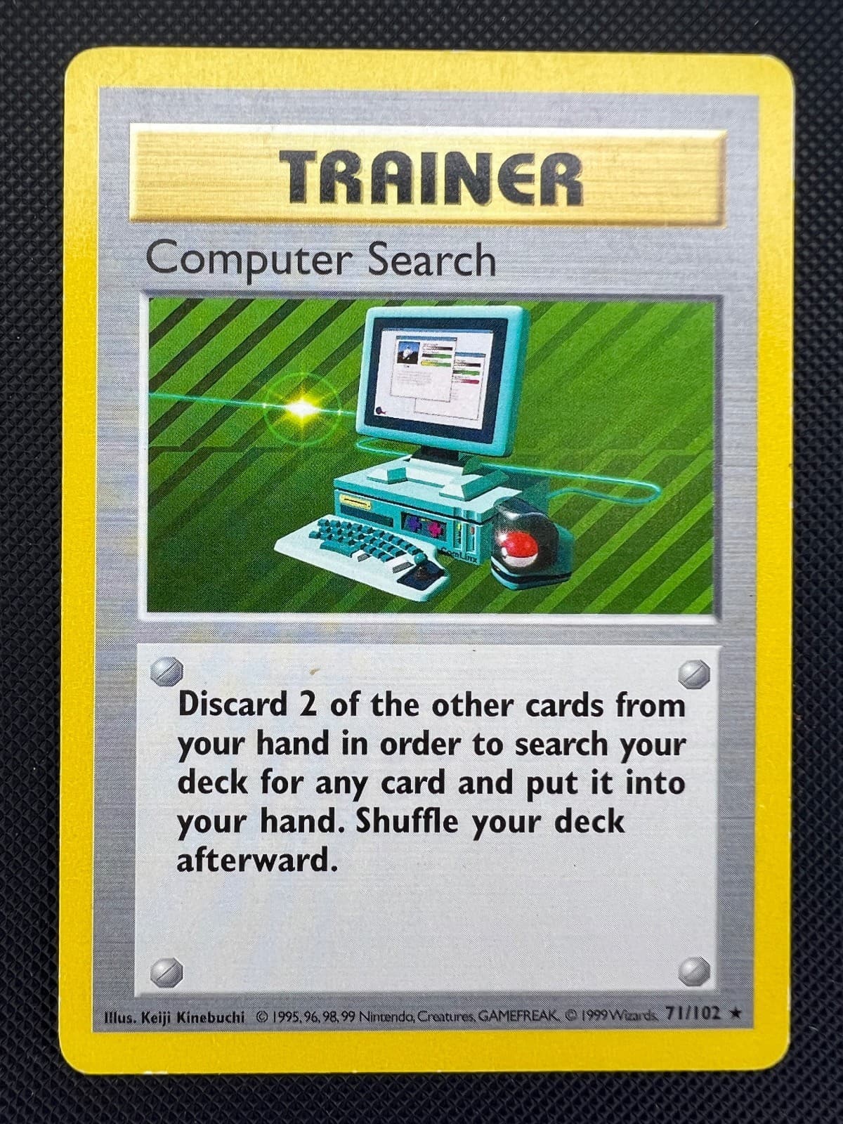 Computer Search Base Set Shadowless Rare Pokemon LP 71/102
