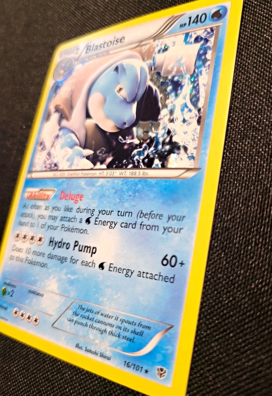 Blastoise 16/101 Plasma Blast Holo Rare Holo English HP140 Lp/mp