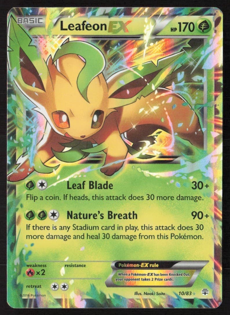 2016 Pokemon XY - Generations Leafeon-EX #10 ES6