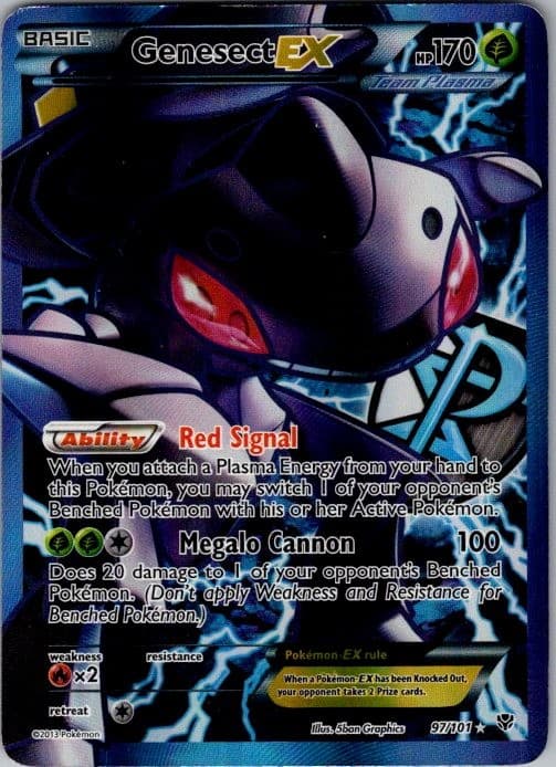 Genesect EX (Team Plasma) (97 Full Art) Holo Ultra Rare Plasma Blast 97/101 MP