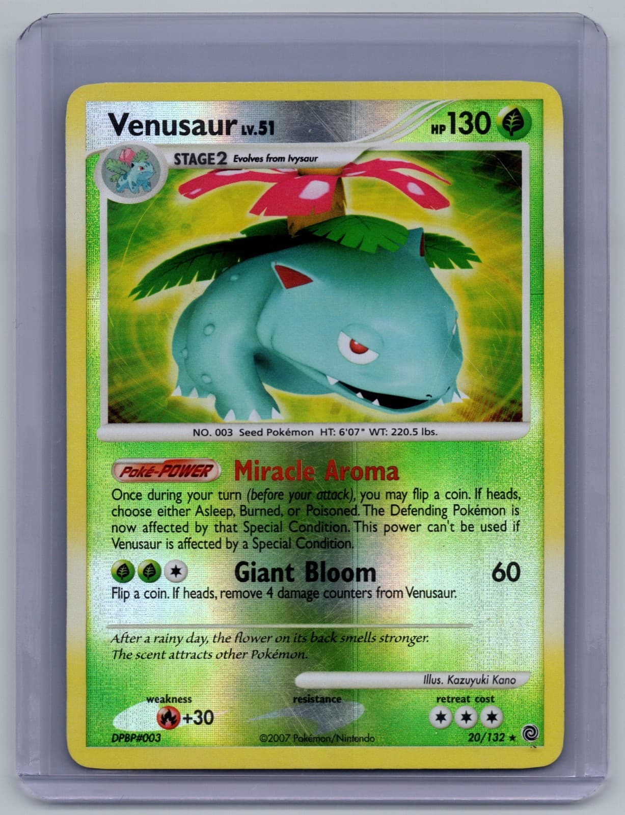 Pokémon Venusaur Secret Wonders 20/132 Reverse Holo Rare English Card