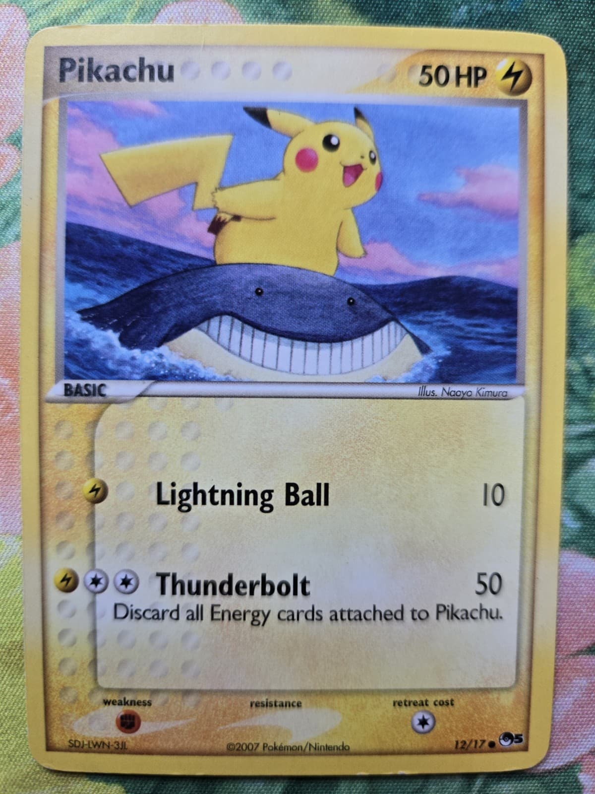 Pikachu - POP Series 5 (12/17) Nintendo Promo Non-Holo Common Pokemon Card HP