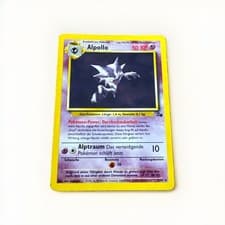 Alpollo 6/62 Fossil Unlimited Holo German Haunter WOTC LP Pokémon TCG Vintage