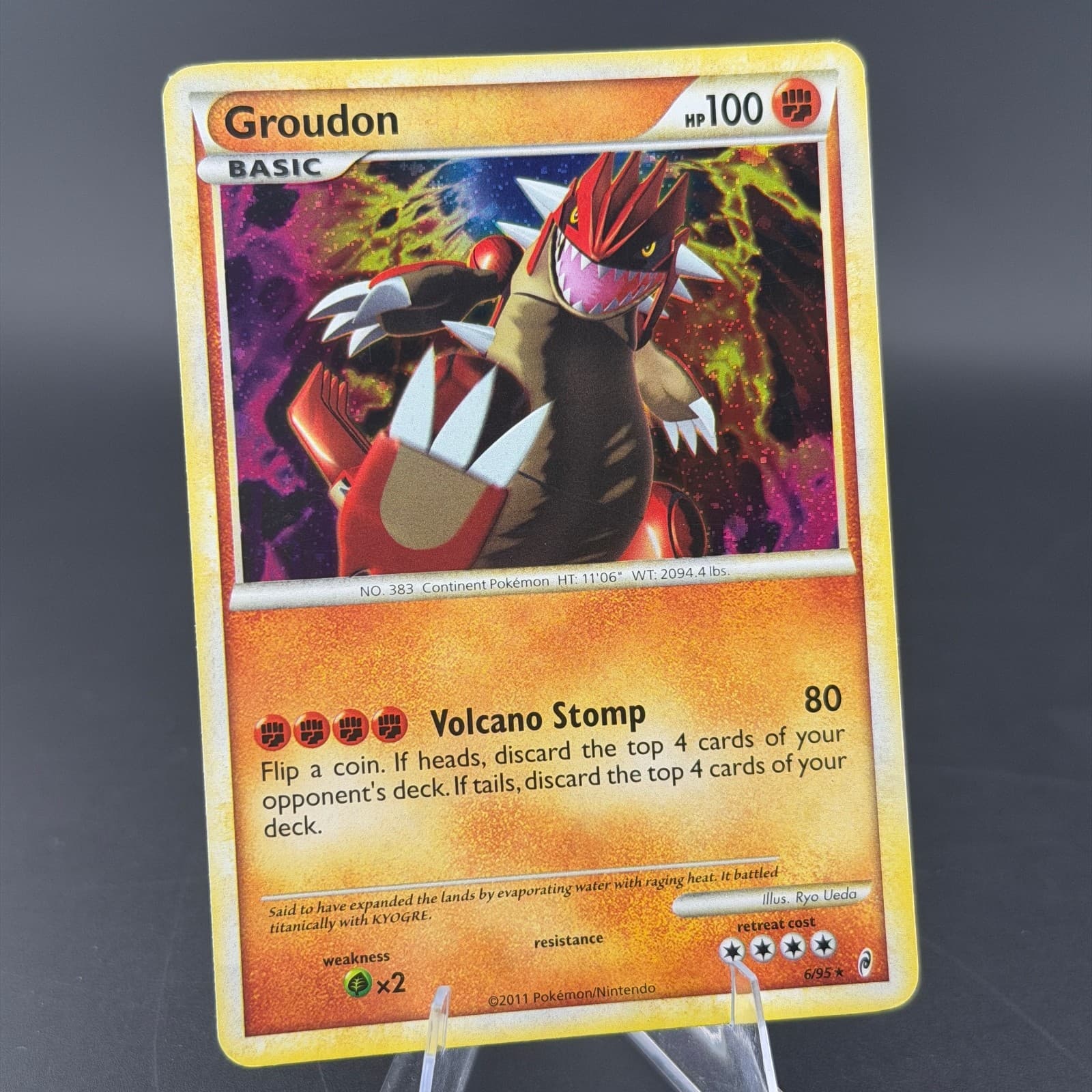 Groudon Call of Legends 6/95 HOLO