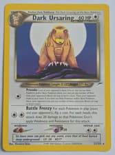 WOTC Pokémon Dark Ursaring Neo Destiny Unlimited Rare 21/105 60 HP English Card