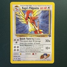 Pokemon Vintage Non-Holo Rare Koga's Pidgeotto 27/132 Gym Challenge Wotc 2000