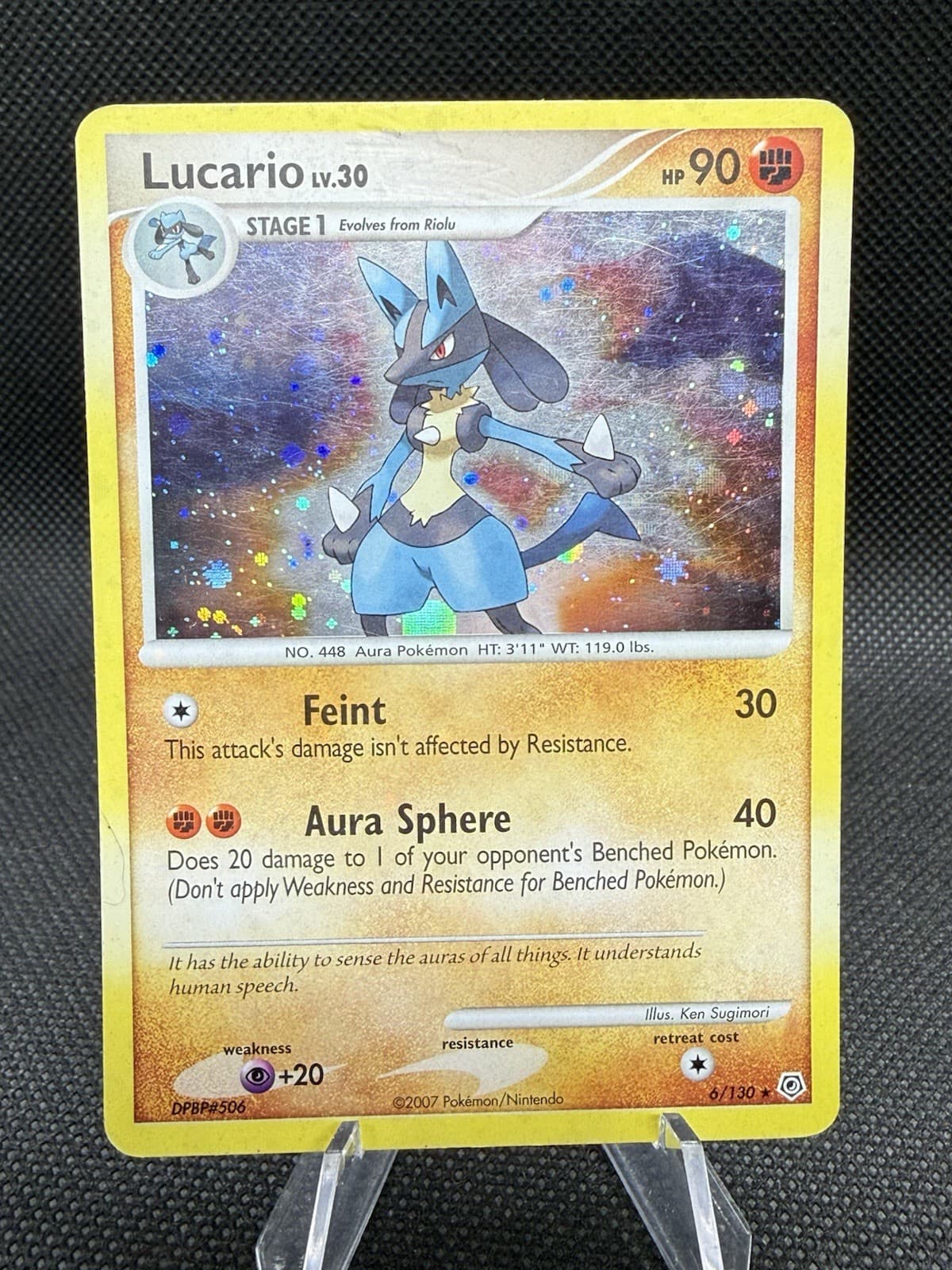Lucario 6/130 Diamond and Pearl Holo MP