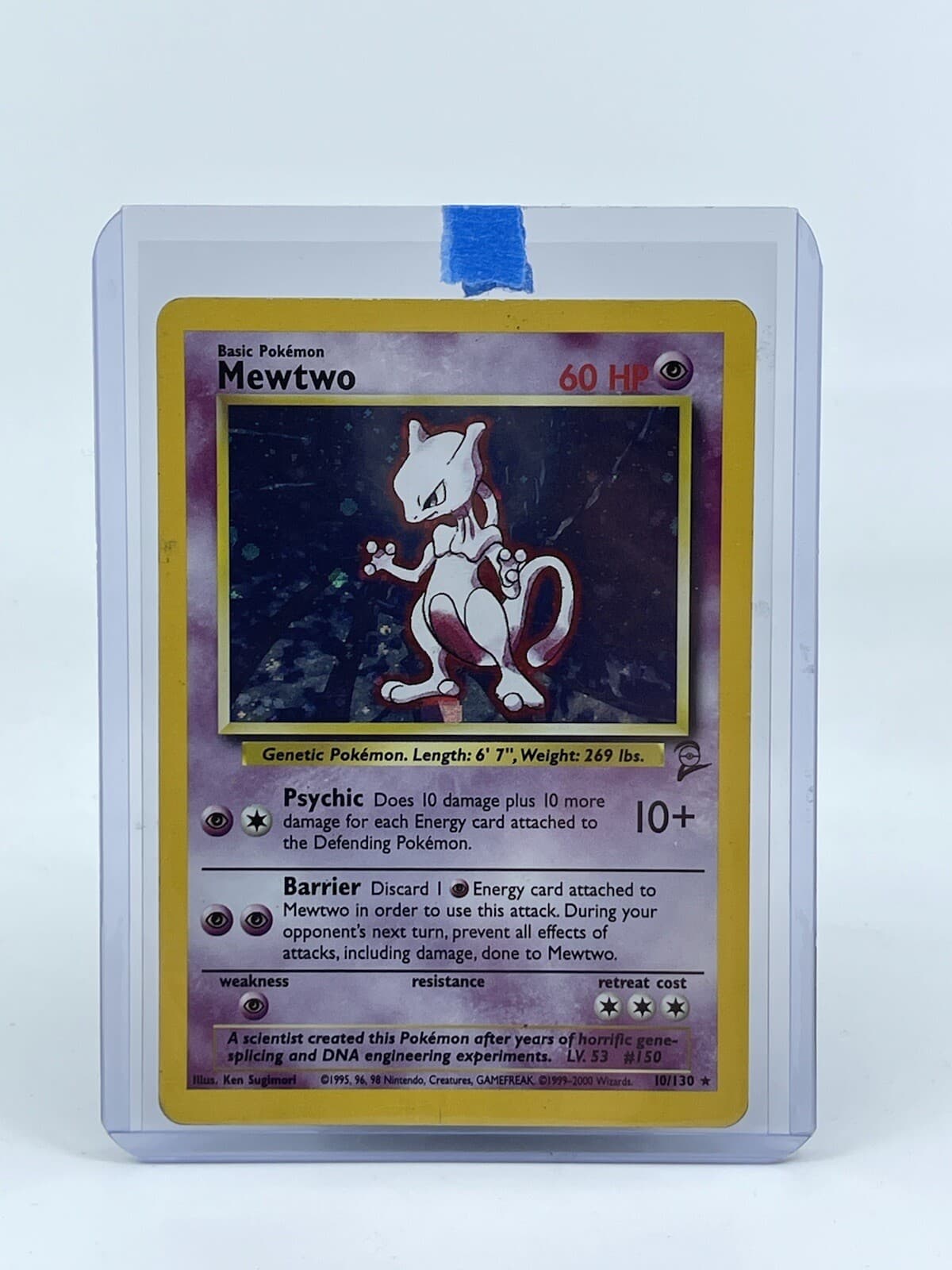 Mewtwo : Base Set 2 Holo Rare - Pokemon Card - WIZARDS OF THE COAST ‘90s