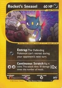 Rocket's Sneasel - 5 - Pokemon Wizards Black Star Promo Card Best of MP