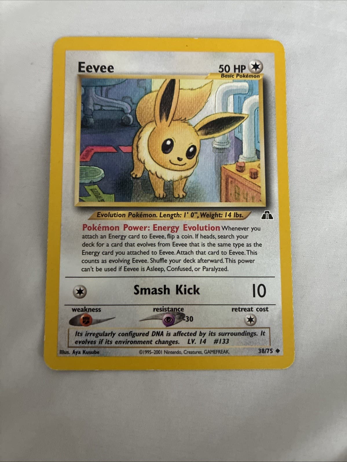 2001 Pokemon Neo Discovery Eevee #38/75 LP 1x