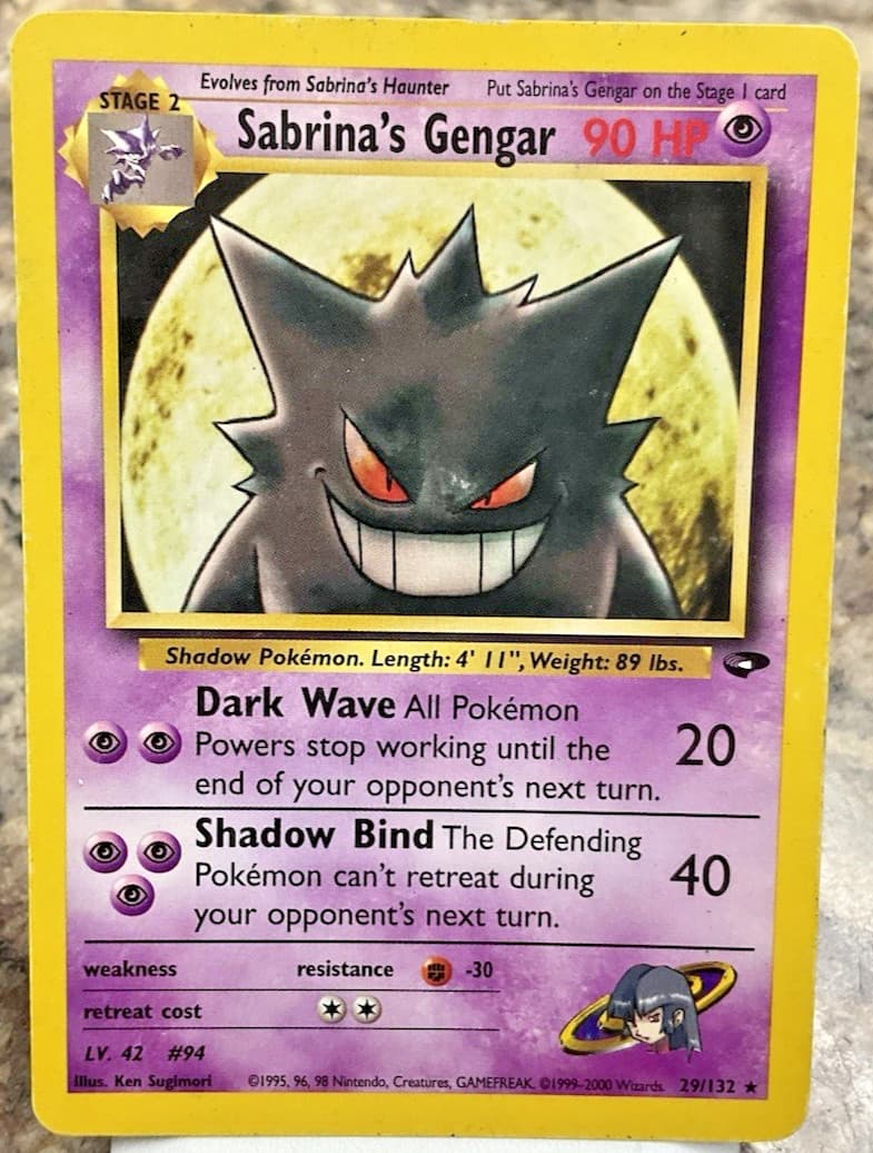 SABRINA’S GENGAR 29/132 POKÉMON GYM CHALLENGE
