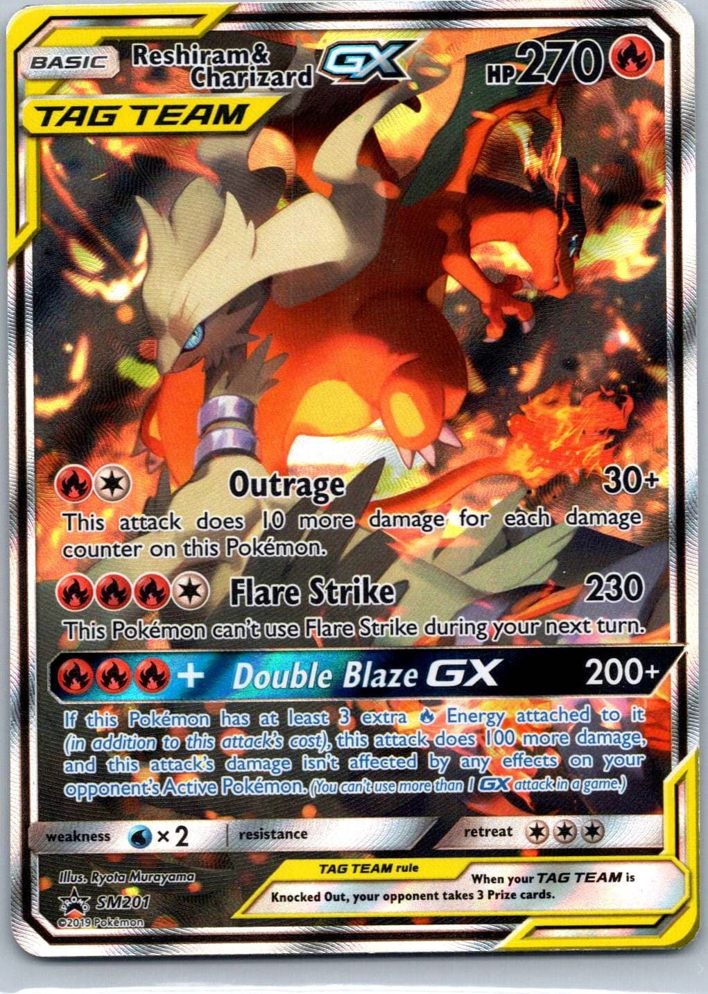 Reshiram & Charizard GX - Promo SM Promos SM201 LP