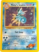 Misty's Seadra (Prerelease) 009/132 Holo Promo WoTC Promo Pokemon Lightly Played
