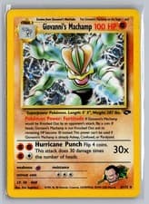 Giovanni's Machamp 6/132 Holo Rare Gym Challenge Pokemon Unlimited Holo LP