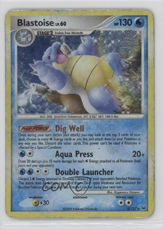 Blastoise Holo Pokémon Platinum #2 2009