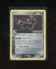 2005 Pokemon EX Delta Species Umbreon REVERSE Holo Foil 17/113 Stamped Vintage