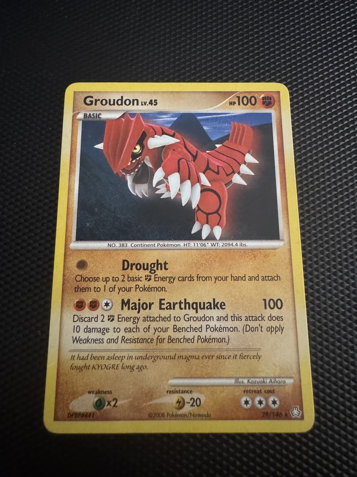 Groudon 29/146 Legends Awakened Regular LP NON HOLO POKEMON SEE PIC VINTAGE RARE
