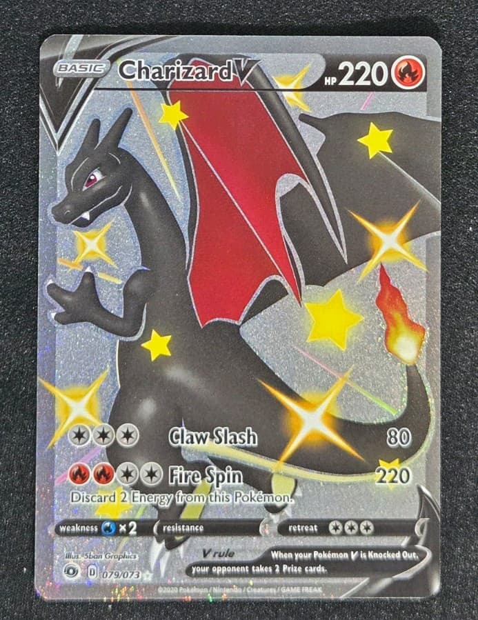 Pokémon TCG Charizard V 79/73 Champions Path Secret Rare Holo English