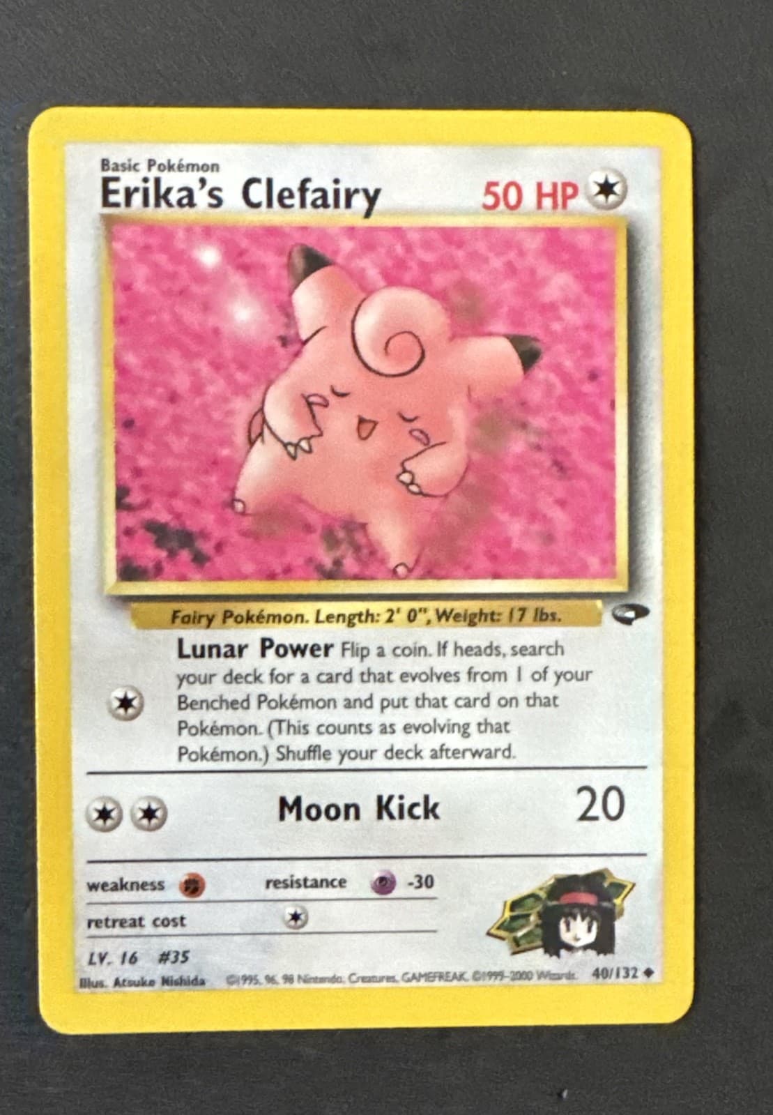 Erika's Clefairy 40/132 Gym Challenge LP