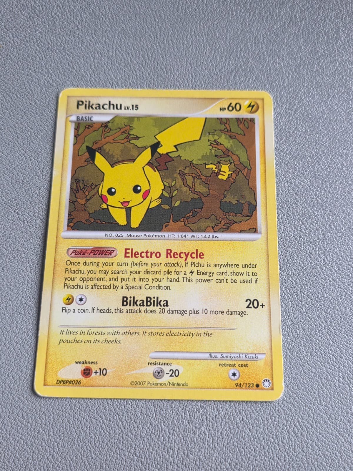 Pokémon Pikachu 94/123 MT Mysterious Treasures MP