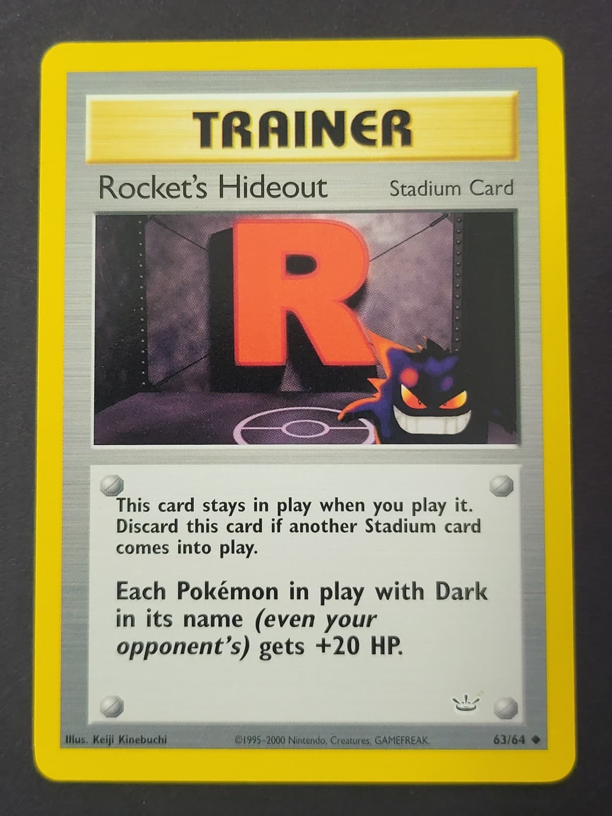 Rocket's Hideout 63/64 Uncommon Neo Revelation Pokemon Unlimited UNGRADED