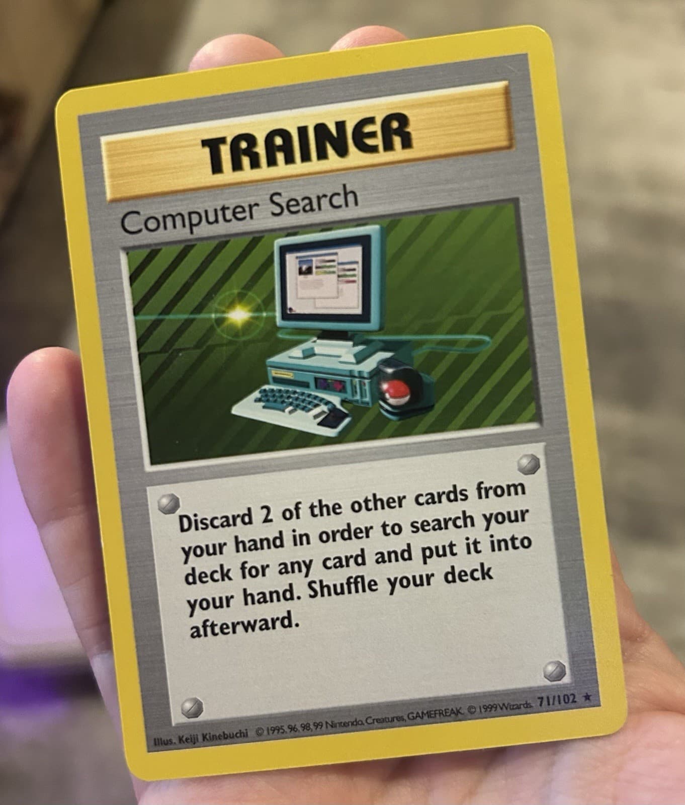 Computer Search 071/102 Base Set (Shadowless) Regular