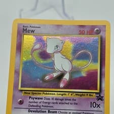 Mew 9 Holo Foil Wizards Black Star Promo WotC Swirl Vintage G CCGHouse R G2U