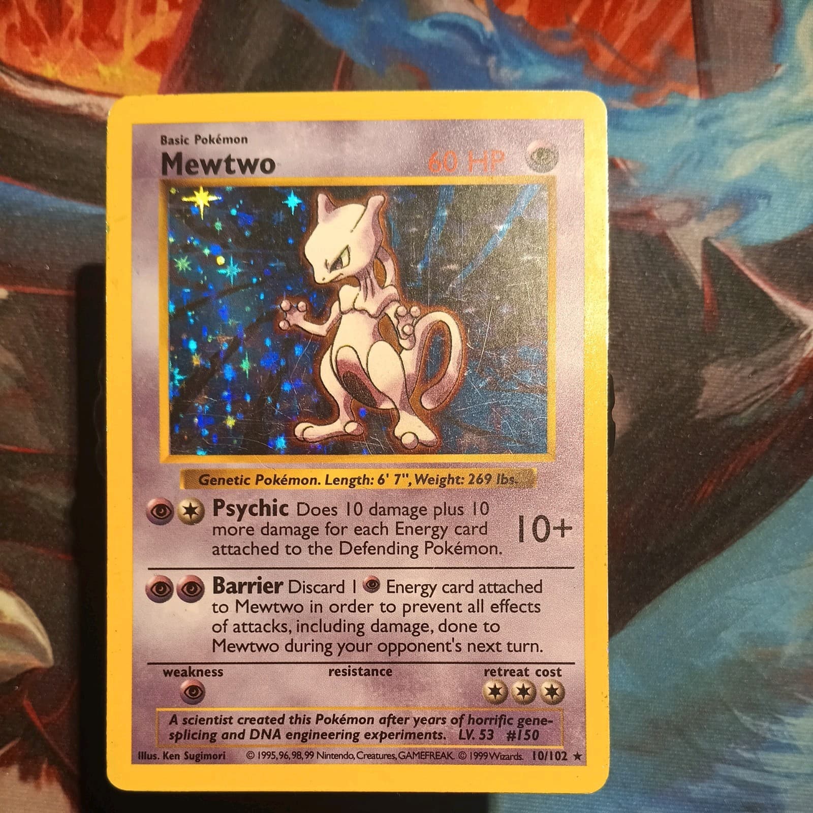 Mewtwo Holo Shadowless Base Set 10/102 HP