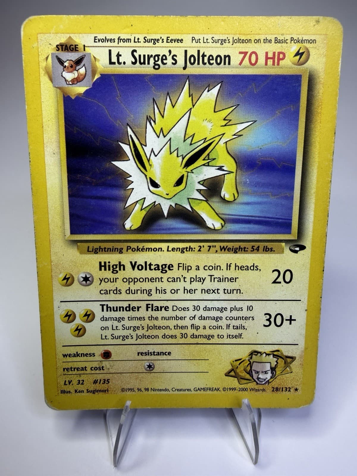 Lt. Surge's Jolteon 28/132 Gym Challenge Regular
