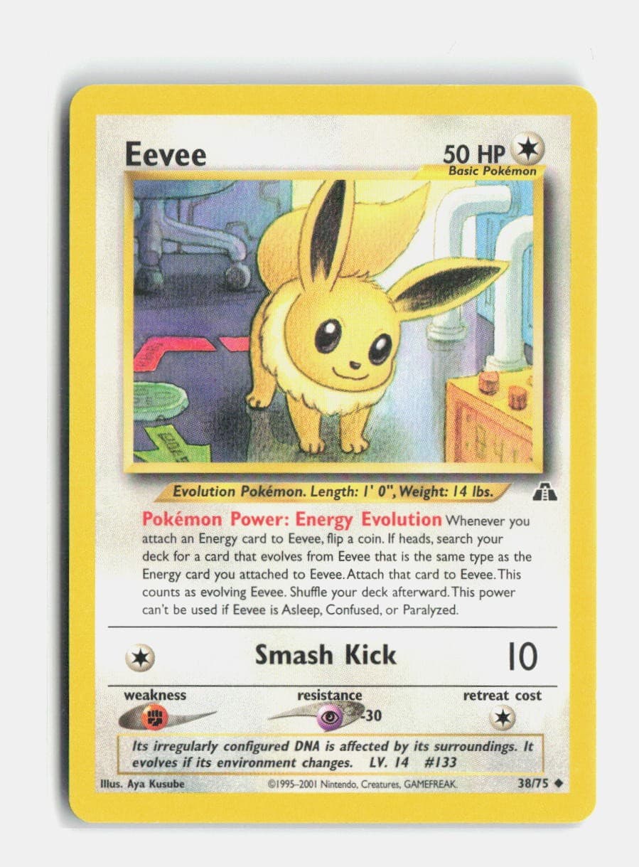 Eevee 38/75 Unlimited Neo Discovery Pokemon LP