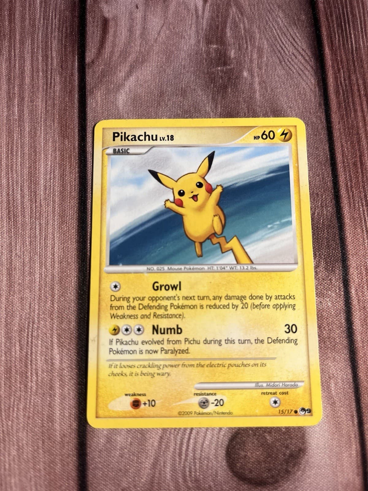 Pikachu 015/017 POP Series 9 Regular - LP/MP -Pokemon TCG