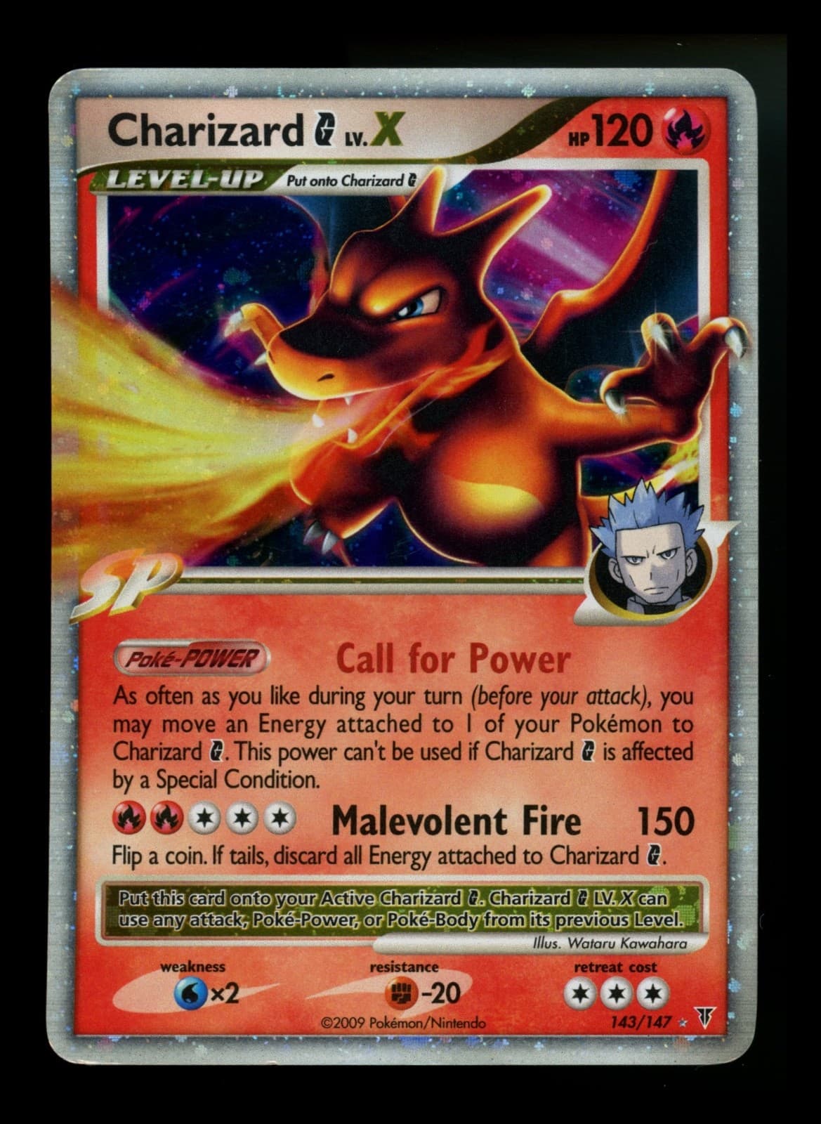 Charizard G LV.X 143/147 Supreme Victors 2009 Holo Rare Pokémon Card TCG