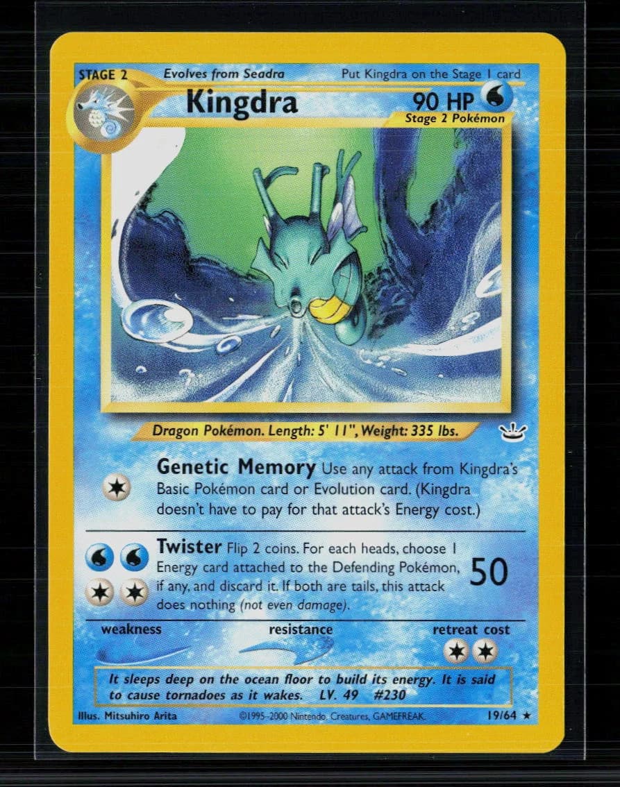 Pokemon 2000 Neo Genesis Kingdra #19/64