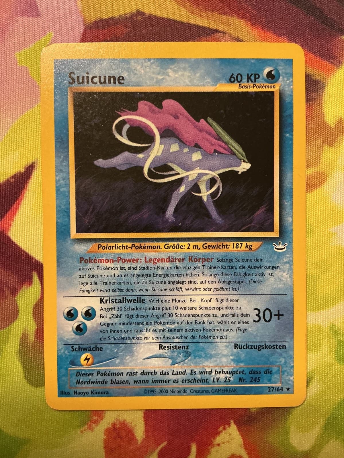 Suicune Neo Revelation 27/64 Non Holo Rare - German