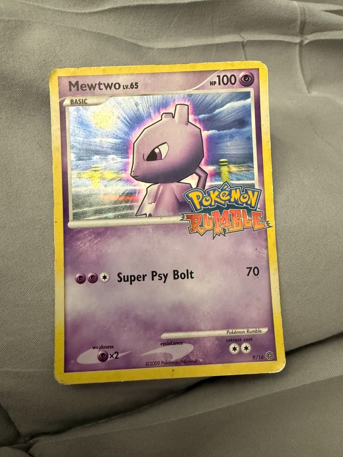 Mewtwo 9 Rumble Holo