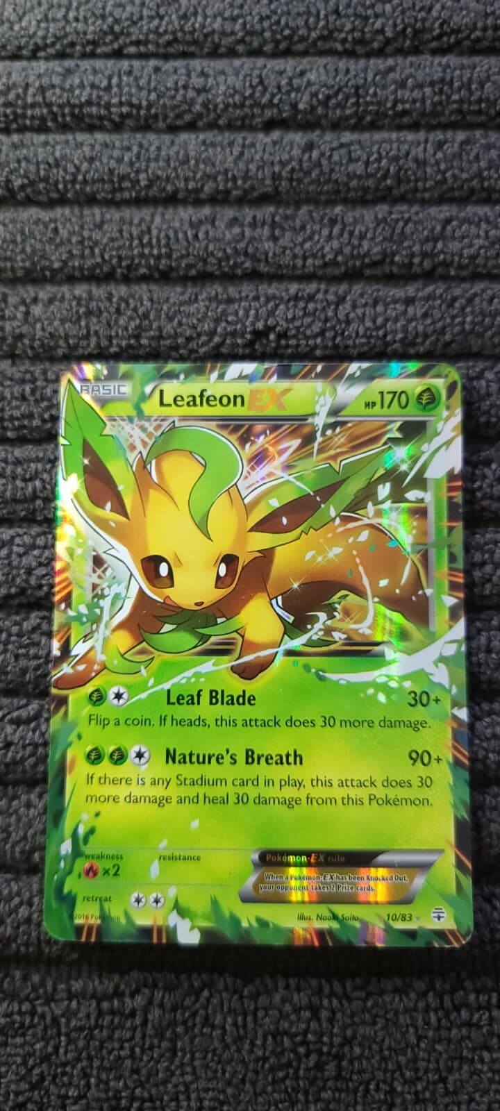 Pokemon - Leafeon EX - Generations - Ultra Rare Holo 10/83 - NM OBO