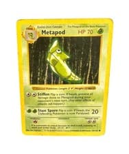 Metapod 54/102 Common Base Set Shadowless Pokemon 1st Edition Moderately Played