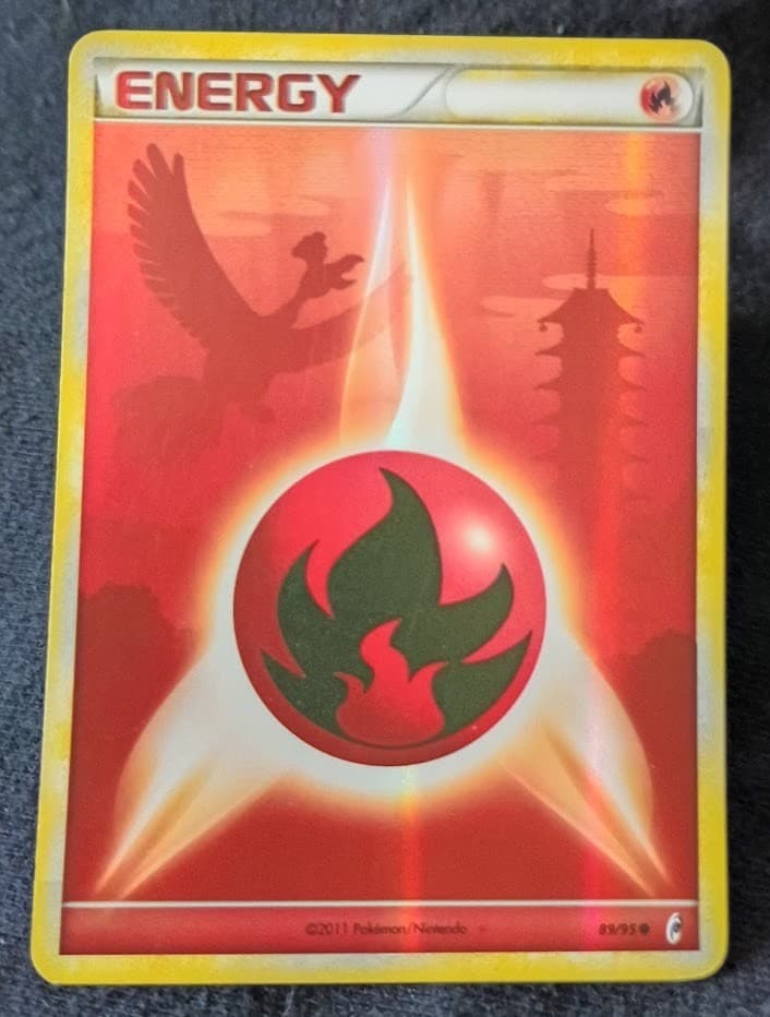 Pokemon TCG Call of Legends Fire Energy Holo 89/95 MP/HP Ho-Oh