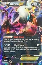 Pokemon TCG Darkrai EX Legendary Treasures 88/113 Ultra Holo Rare Card Played HP
