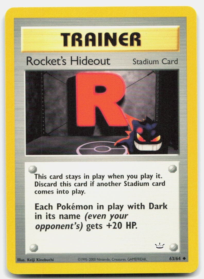 Neo Revelation Rocket's Hideout 63/64 LP Pokemon Unlimited Uncommon Tcg Card