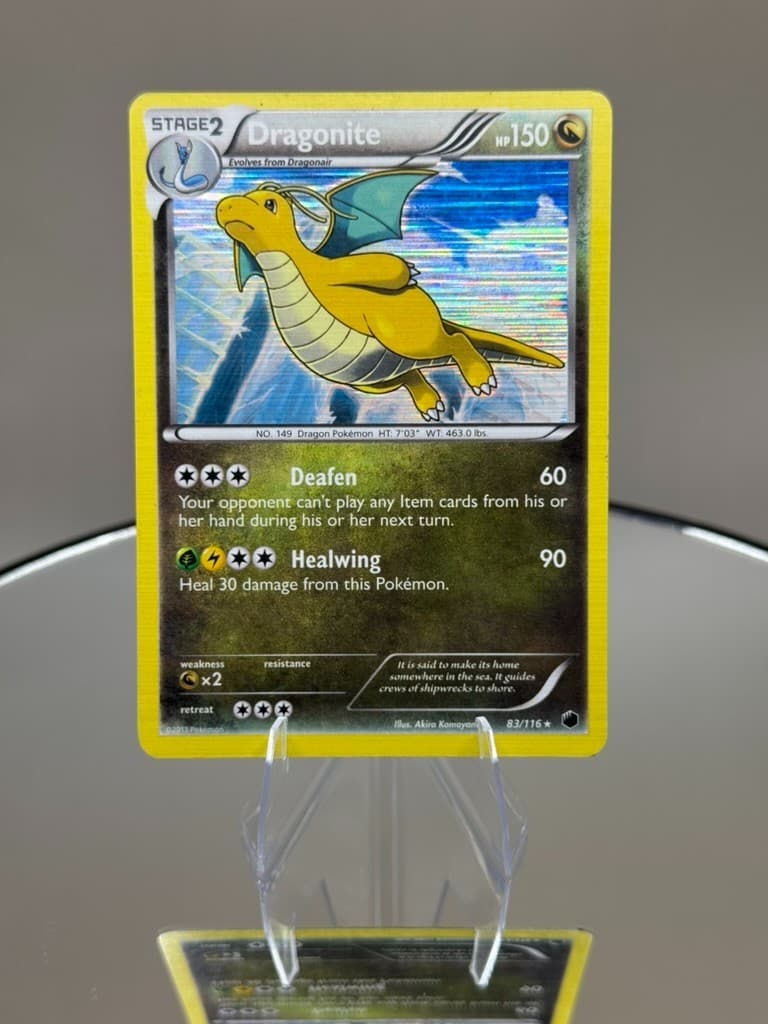Dragonite 83/116 Holo Rare Plasma Freeze Pokemon - MP